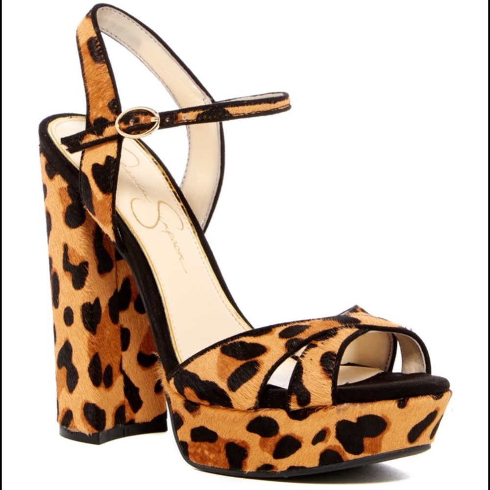 NWOT JESSICA SIMPSON ‘NAIDINE’ LEOPARD STUNNING HEELS